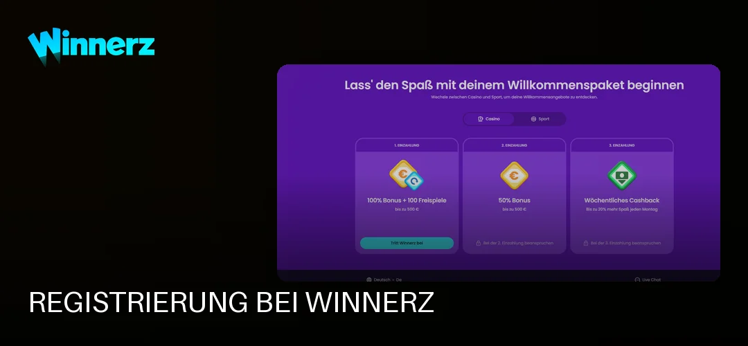 Winnerz promotional banner